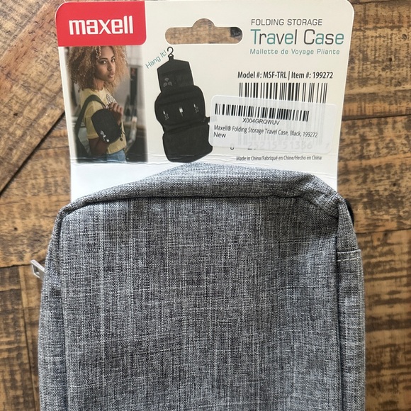 Maxell Gray Travel Storage Case - Picture 1 of 5